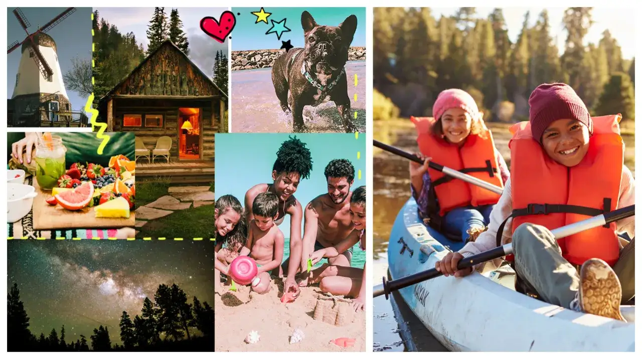 Gdzie na wakacje? Wiatrak, domek w lesie, plaża z psem, nocne niebo, kajaki – wybierz swój wymarzony wypoczynek!