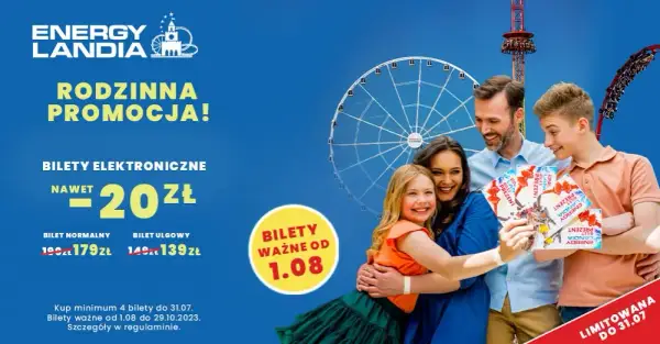 Ile kosztuje bilet rodzinny w Energylandii? Cennik i zniżki